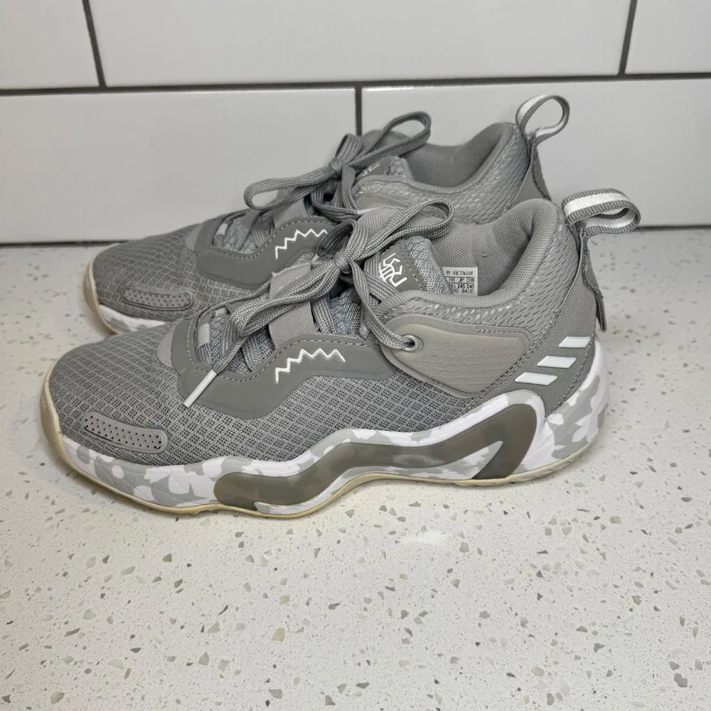 Adidas DON Issue 3 Basketball Shoes Mid Grey White 2021 Mens Size‎ 6.5